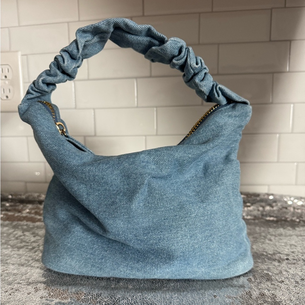 Stoney Clover Lane Denim Scrunch Handle Bag